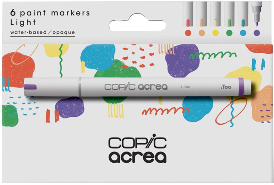 Copic Acrea Paint Marker Set of 6 Light Colours