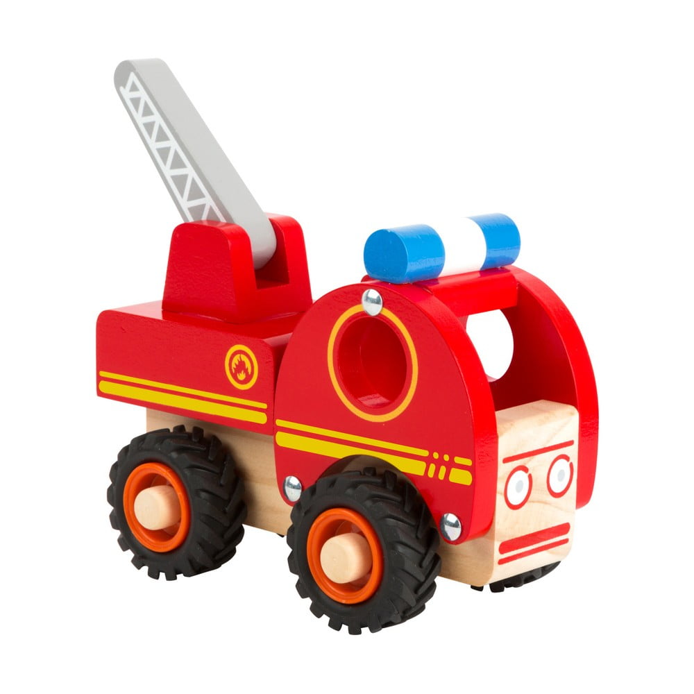 Feuerwehrauto Holz