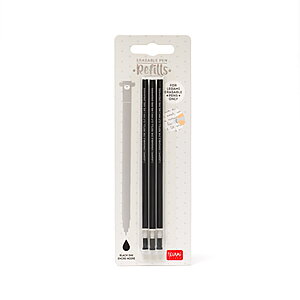 Legami Erasable Set of 3 Black Refills