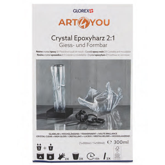 Crystal Epoxyharz 2:1, 300ml