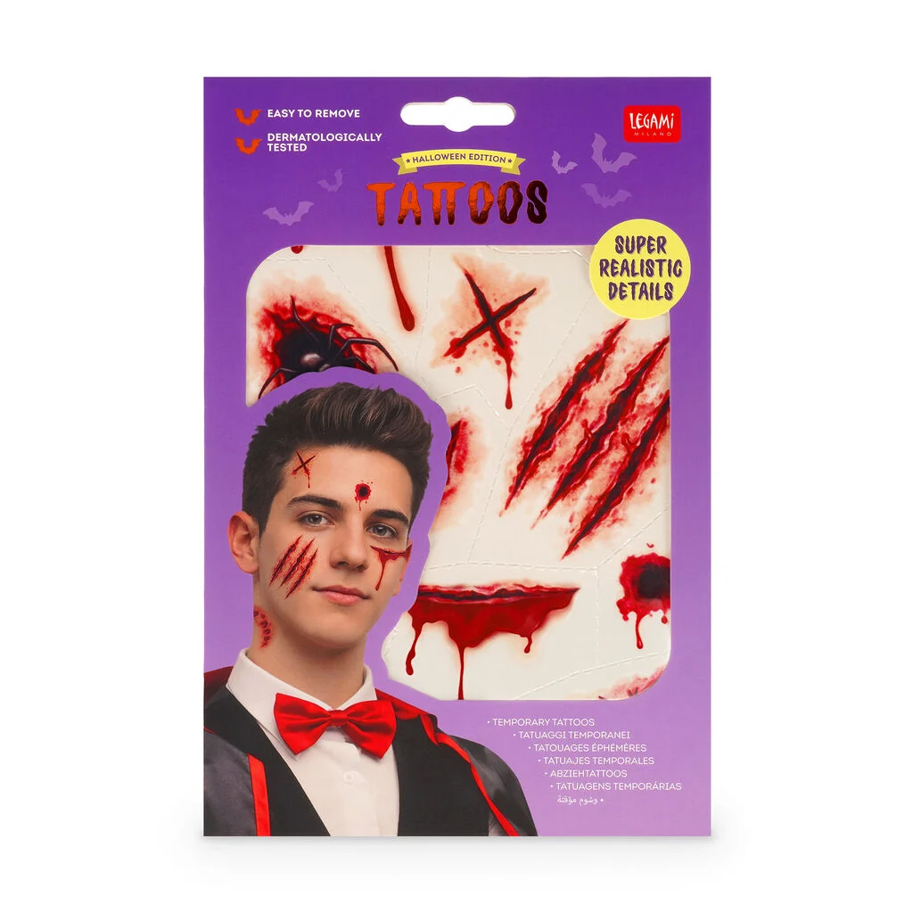 Legami Halloween Scar Face Tattoos