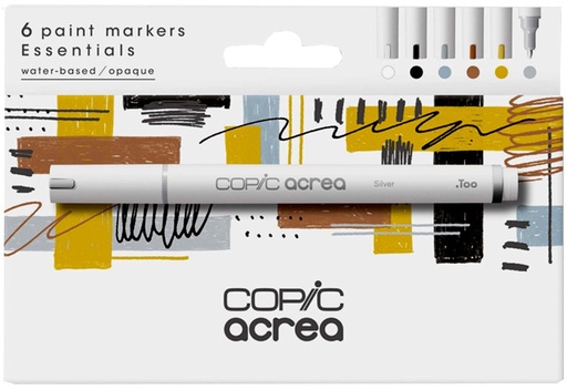 Copic Acrea Paint Marker Set of 6 Essential Colours