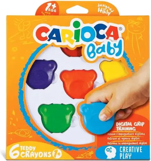 Carioca Baby Teddy Crayons