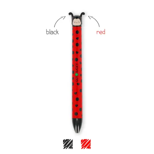Legami Zweifarbiger Kugelschreiber Ladybug