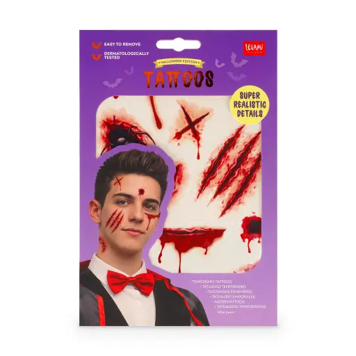 Legami Halloween Scar Face Tattoos